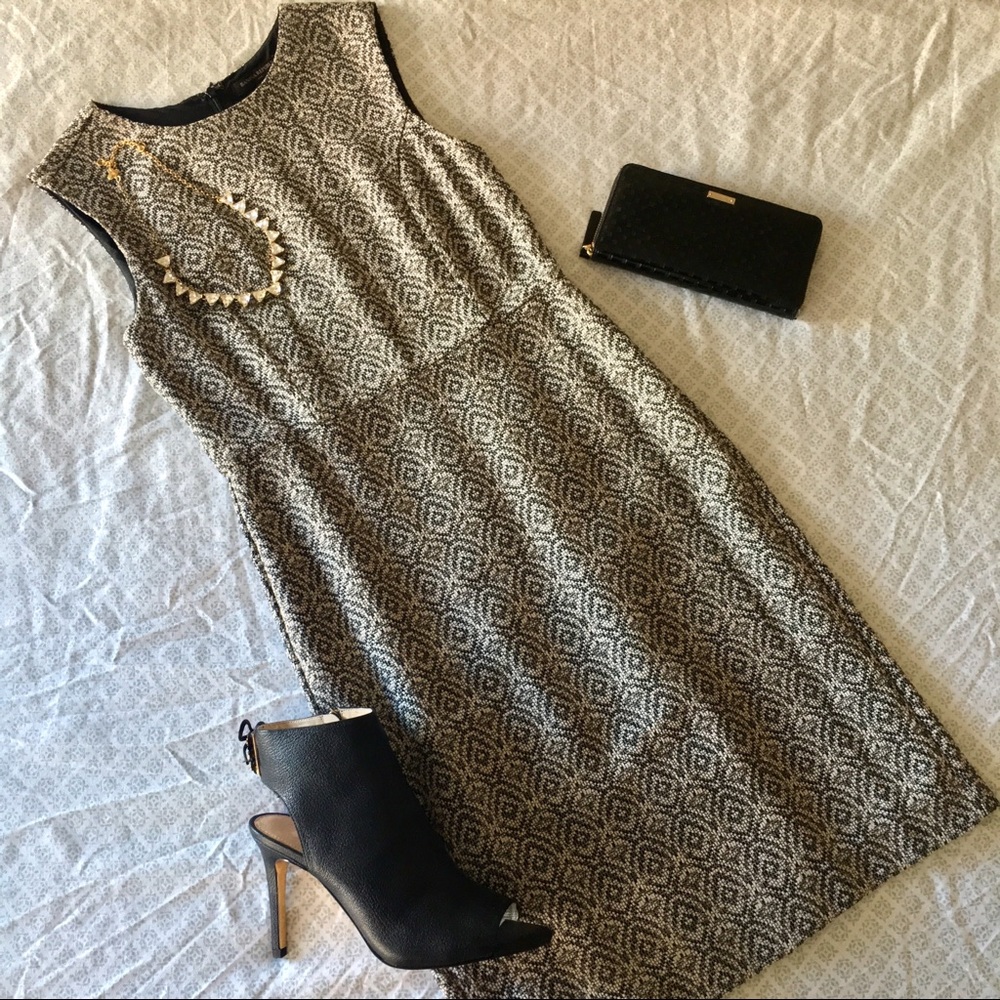 {BR} Jacquard Sheath Dress